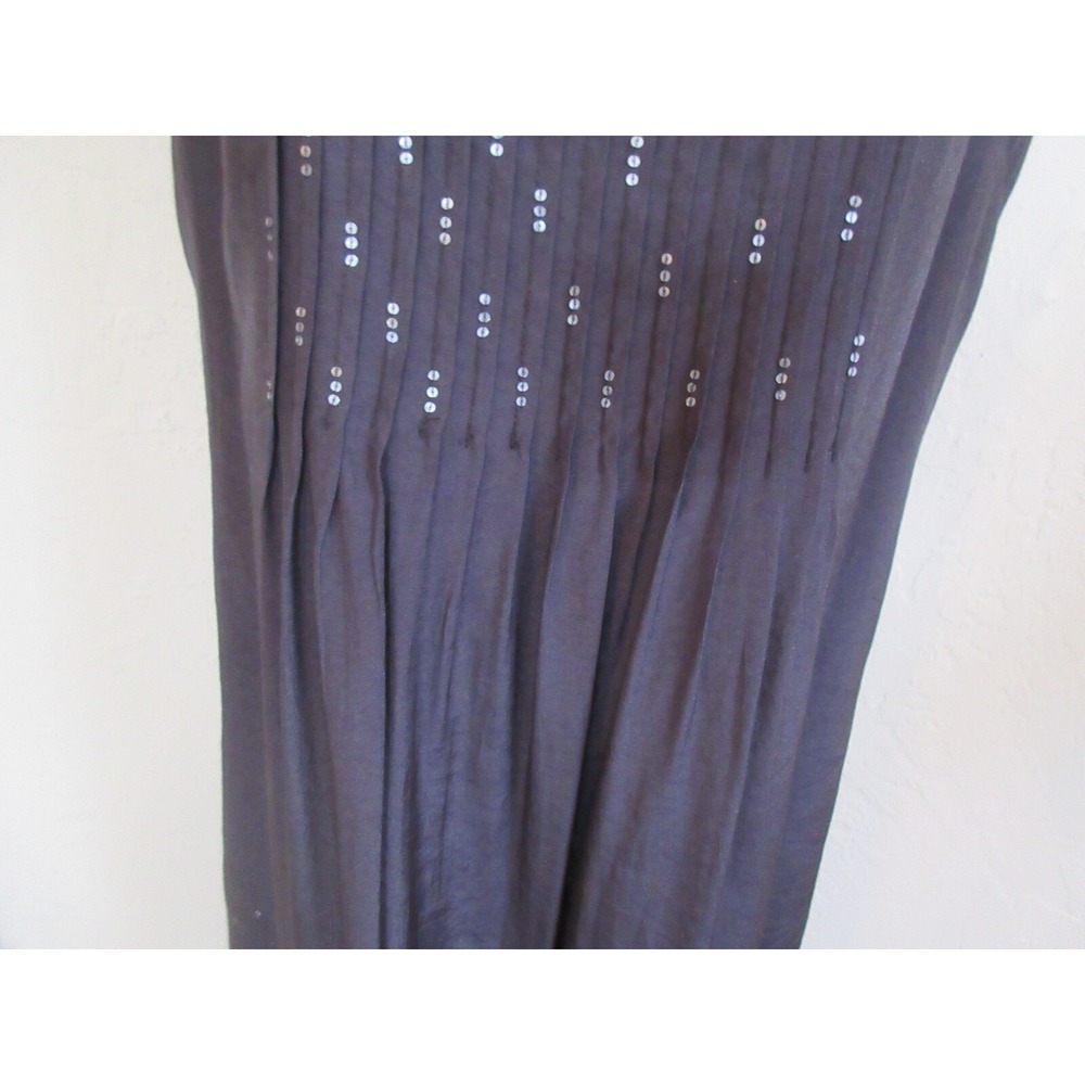 Coldwater Creek Gray Lined Dress Size 8 Sequin & Pintuck Details - Picture 3 of 8